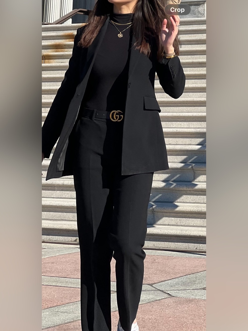 Theory Black womens  Single-Button Blazer